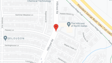 The Hillcrest of North Dallas in google map