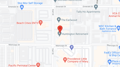 Map of the neighborhood around Huntington Retirement Hotel