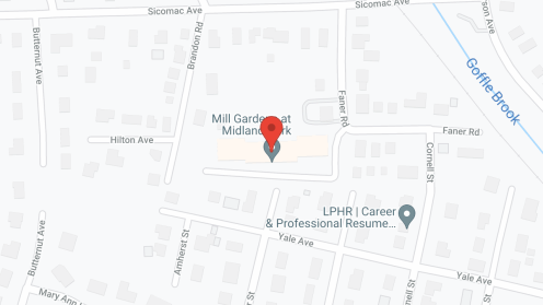 Map of the neighborhood around Mill Gardens