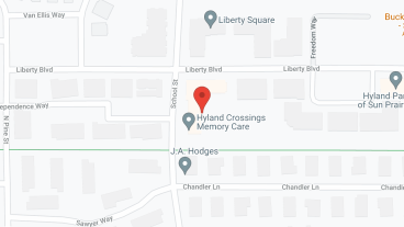 Hyland Crossings in google map