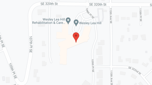 Map of the neighborhood around Lea Hill
