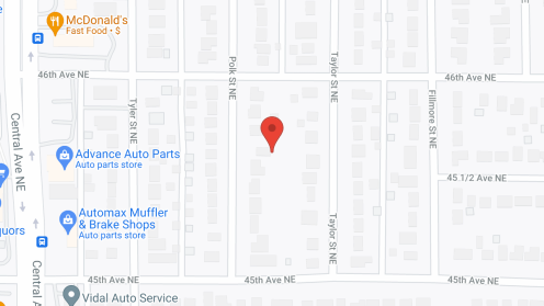Map of the neighborhood around The Legends of Columbia Heights 55+ Living.