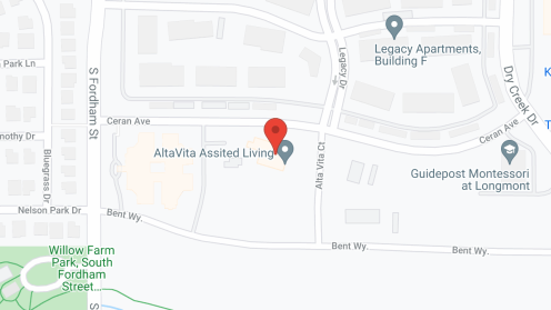 Map of the neighborhood around AltaVita Assisted Living