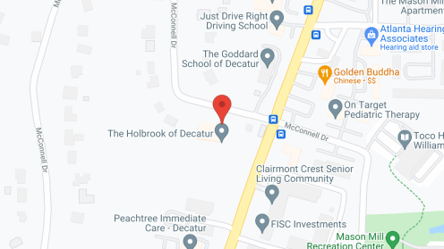 Map of the neighborhood around The Holbrook of Decatur