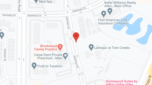 Map of the neighborhood around Larkspur at Twin Creeks
