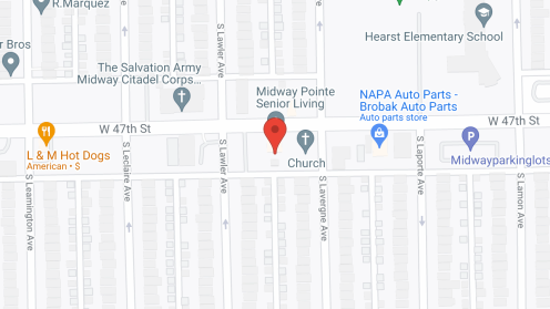 Map of the neighborhood around Midway Pointe
