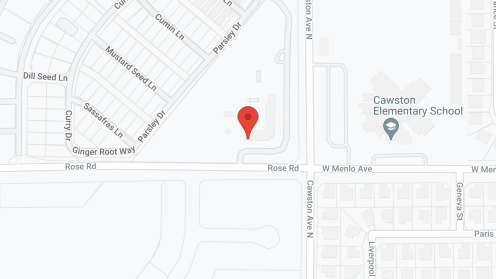 Map of the neighborhood around Peppertree