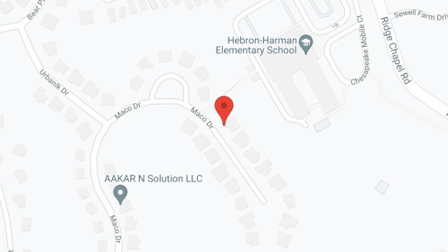 Map of the neighborhood around Hanover Assisted Living