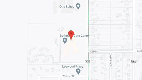 Map of the neighborhood around Bethesda Care Ctr