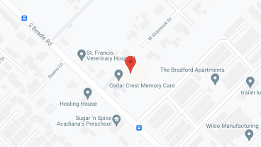 Cedar Crest Personal Memory Living in google map