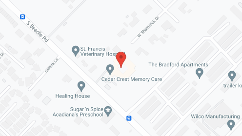 Map of the neighborhood around Cedar Crest Personal Memory Living