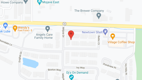 Map of the neighborhood around Optimized Senior Living Newtown
