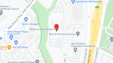 Affinity at Wells Branch in google map