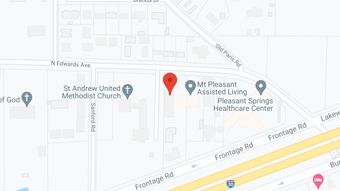 Map of the neighborhood around Mount Pleasant Assisted Living