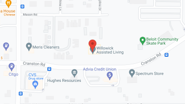 Willowick Beloit in google map