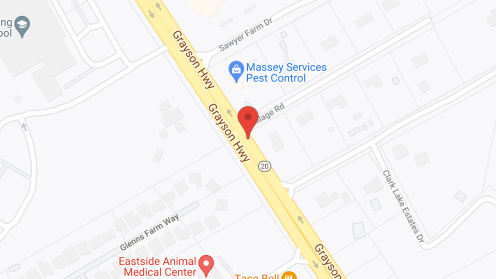 Map of the neighborhood around Dogwood Forest of Grayson