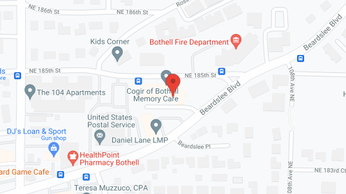 Map of the neighborhood around Cogir of Bothell