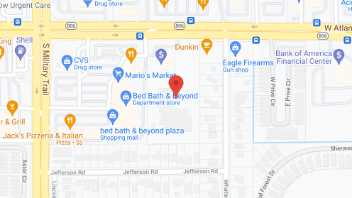Map of the neighborhood around Symphony at Delray Beach