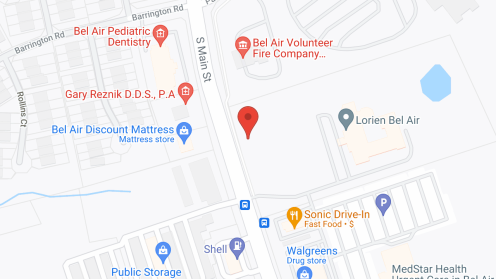 Map of the neighborhood around Lorien Bel Air