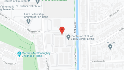 Map of the neighborhood around Plantation at Quail Valley