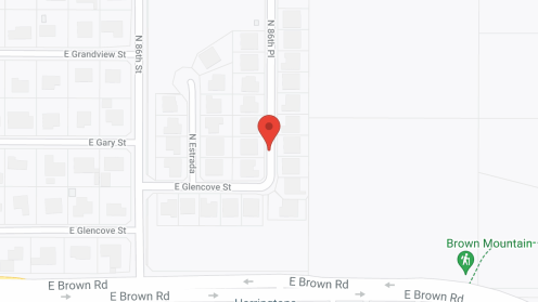 Map of the neighborhood around Mountain Vista