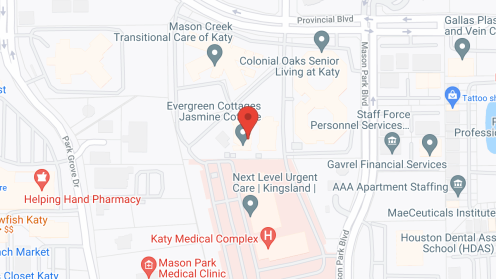 Map of the neighborhood around Evergreen Cottages Magnolia