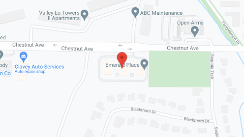 Map of the neighborhood around Emerald Place