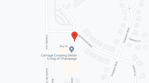 Map of the neighborhood around Carriage Crossing Champaign