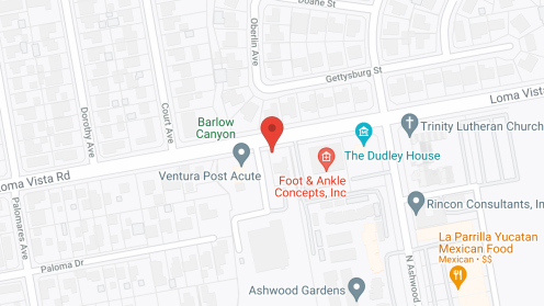 Map of the neighborhood around Ventura Post Acute - Ventura