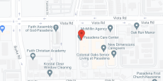 Pasadena Care Center in google map