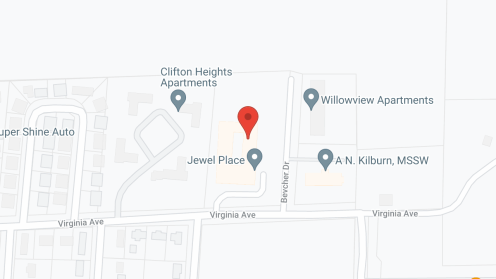Map of the neighborhood around Jewel Place