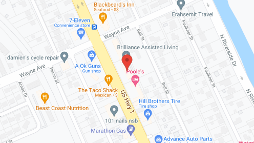 Map of the neighborhood around Seashore Senior Living