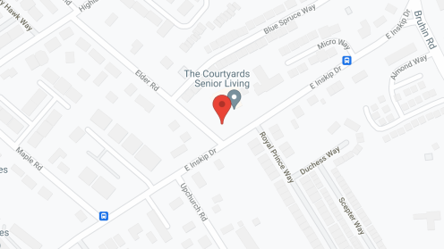 Map of the neighborhood around The Courtyards at Knoxville - The Meadows