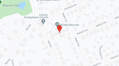 Map of the neighborhood around Phoebe Wyncote