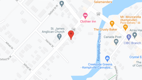 Map of the neighborhood around Greystone Manor