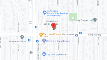 The Harbors Senior Living of Fridley in google map