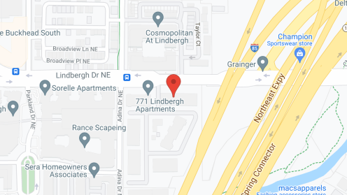 Map of the neighborhood around Overture Buckhead South 55+ Apartment Homes