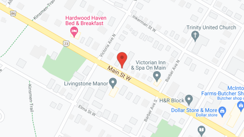 Map of the neighborhood around Listowel Fine Living