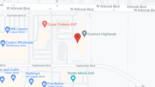 Map of the neighborhood around Overture Highlands 55+ Apartment Homes