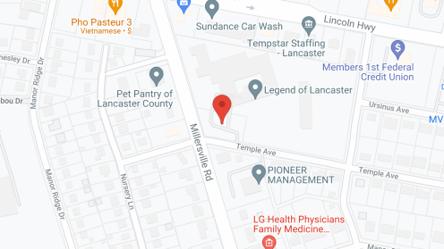 Map of the neighborhood around Legend of Lancaster