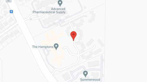 Map of the neighborhood around The Hamptons of Tyler Senior Living