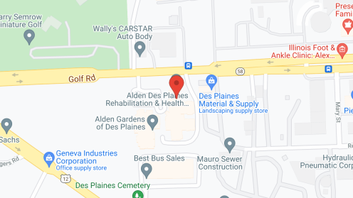 Map of the neighborhood around Alden Des Plaines