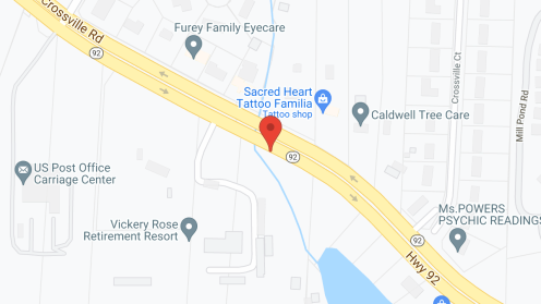 Map of the neighborhood around Vickery Rose Retirement Resort
