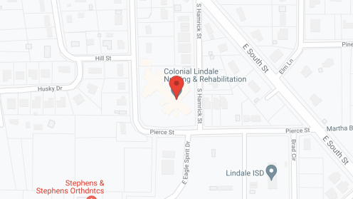 Map of the neighborhood around Colonial Nursing Ctr