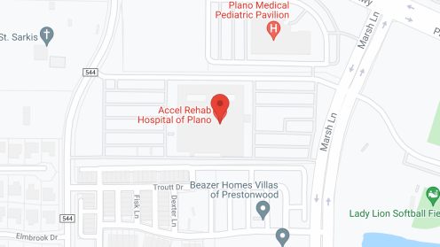 Map of the neighborhood around Accel Rehabilitation Hospital Of Plano
