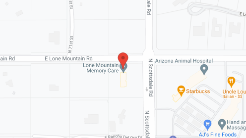 Map of the neighborhood around Lone Mountain Memory Care