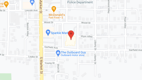 Map of the neighborhood around Christian House