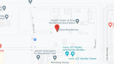 Toby and Leon Cooperman Sinai Residences Boca Raton, a CCRC in google map