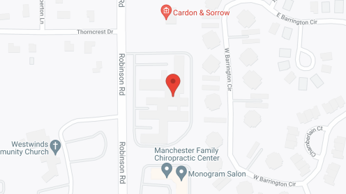 Map of the neighborhood around RidgeCrest Health Campus