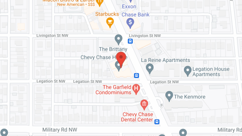 Map of the neighborhood around Chevy Chase House